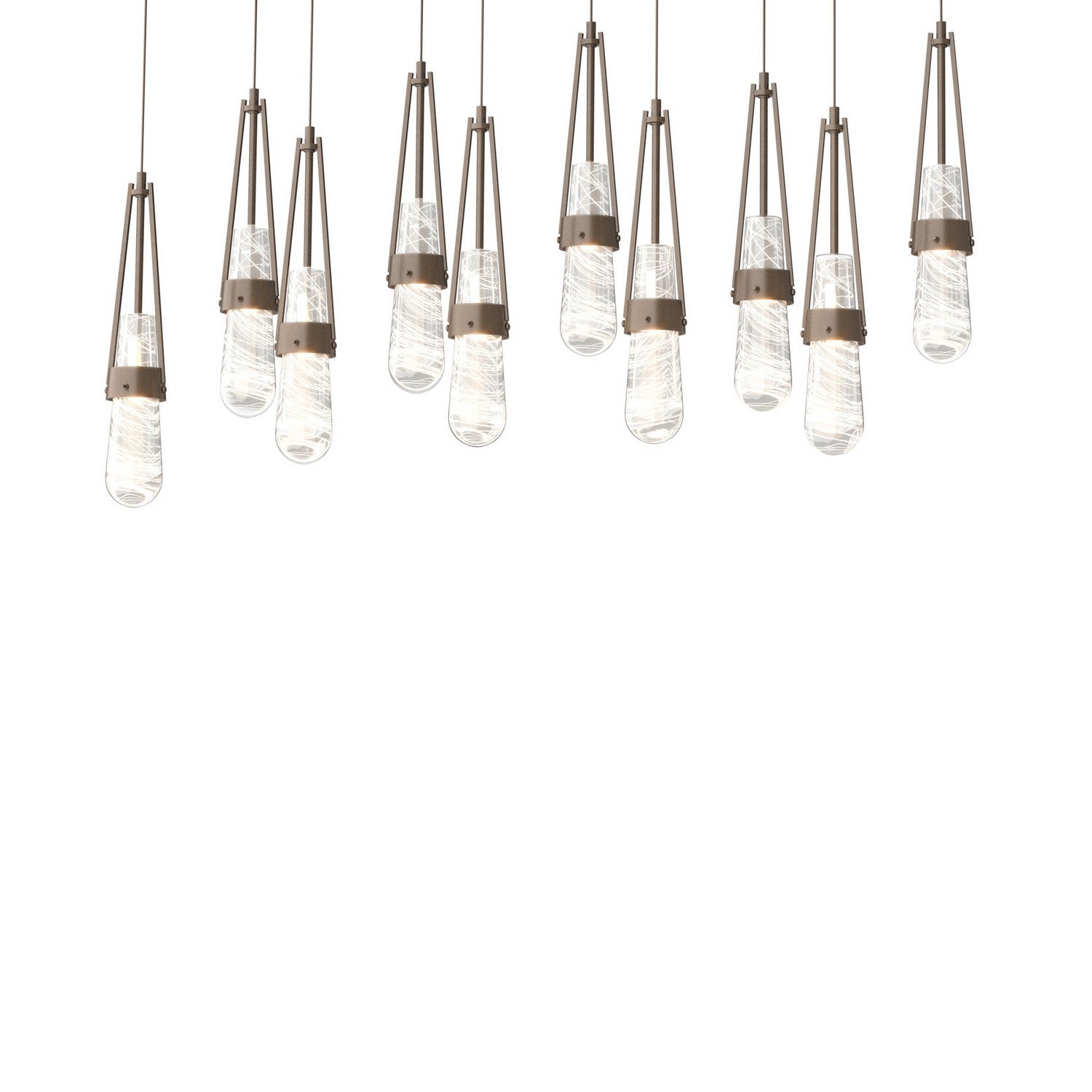 Hubbardton Forge - 131200-SKT-LONG-05-YJ0434 - LED Pendant - Link - Bronze