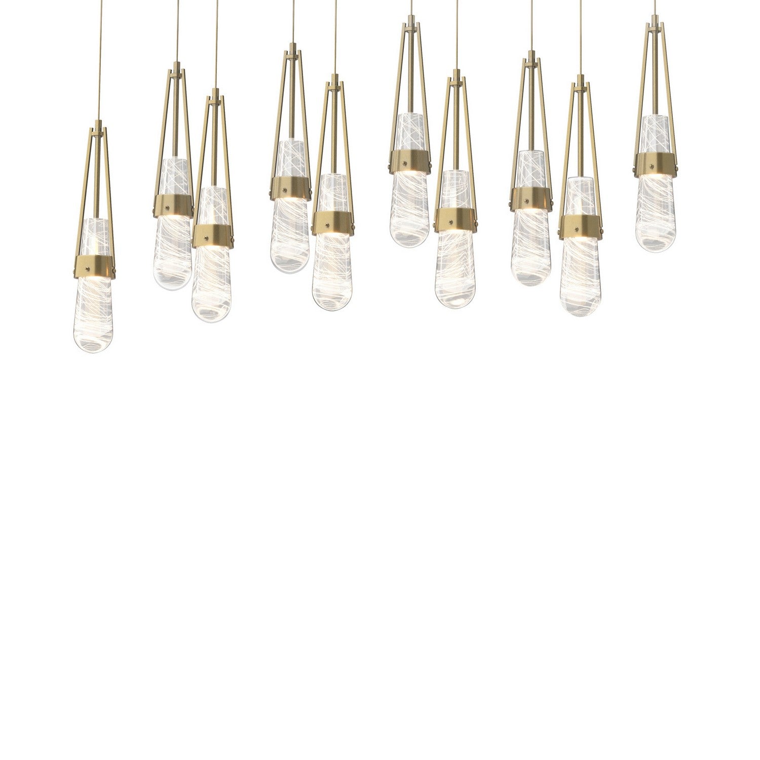 Hubbardton Forge - 131200-SKT-LONG-86-YJ0434 - LED Pendant - Link - Modern Brass