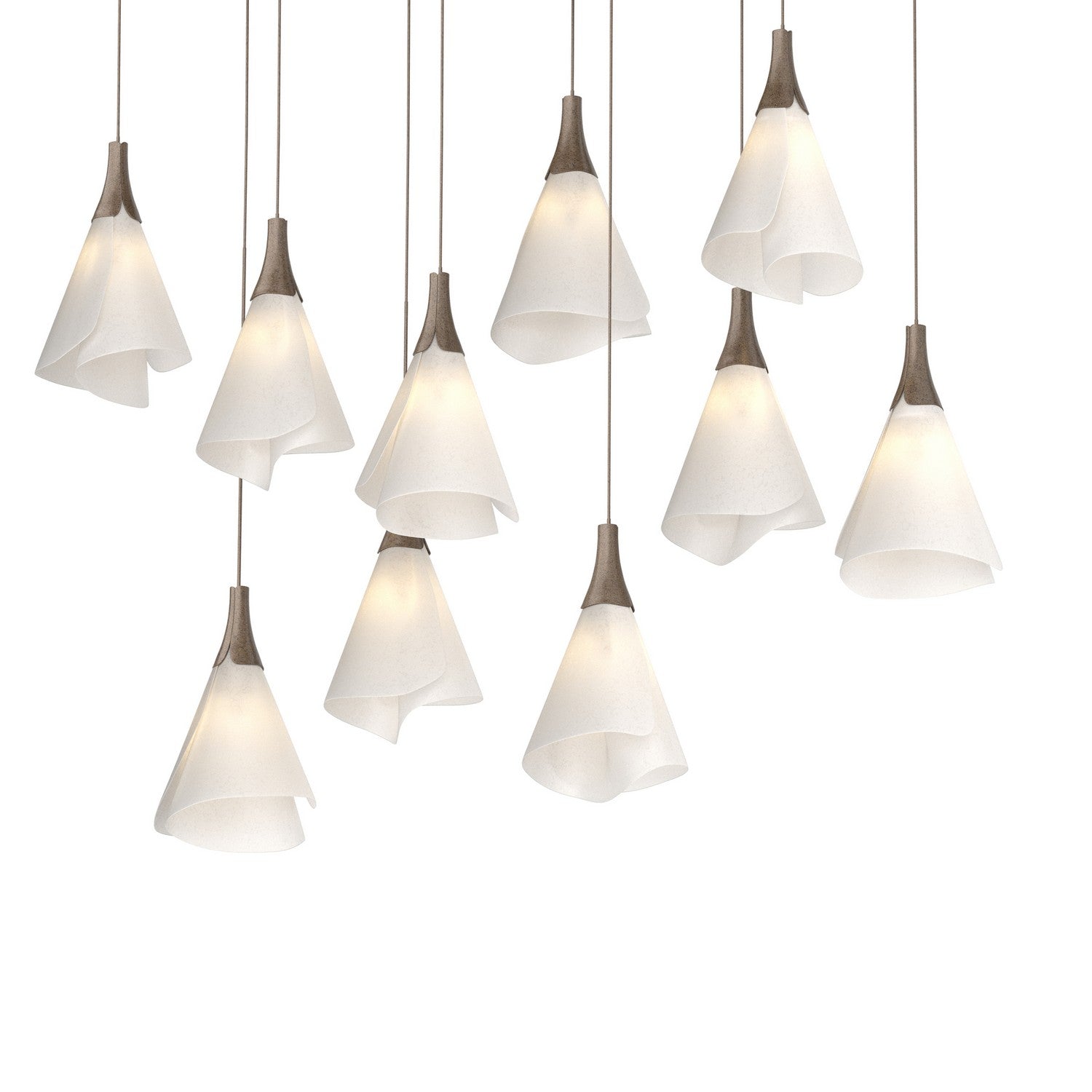 Hubbardton Forge - 131202-SKT-LONG-05-SH1987 - LED Pendant - Mobius - Bronze