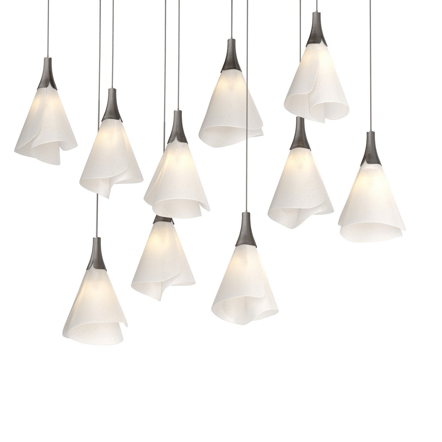 Hubbardton Forge - 131202-SKT-LONG-14-SH1987 - LED Pendant - Mobius - Oil Rubbed Bronze
