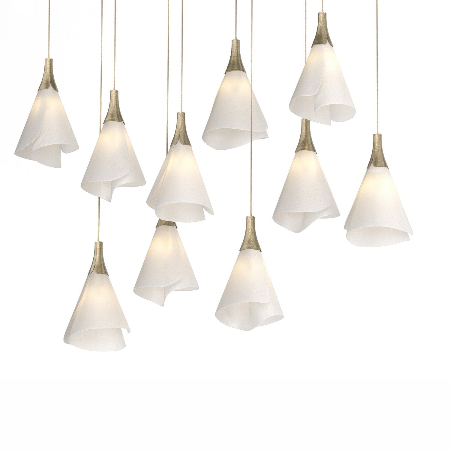 Hubbardton Forge - 131202-SKT-LONG-84-SH1987 - LED Pendant - Mobius - Soft Gold