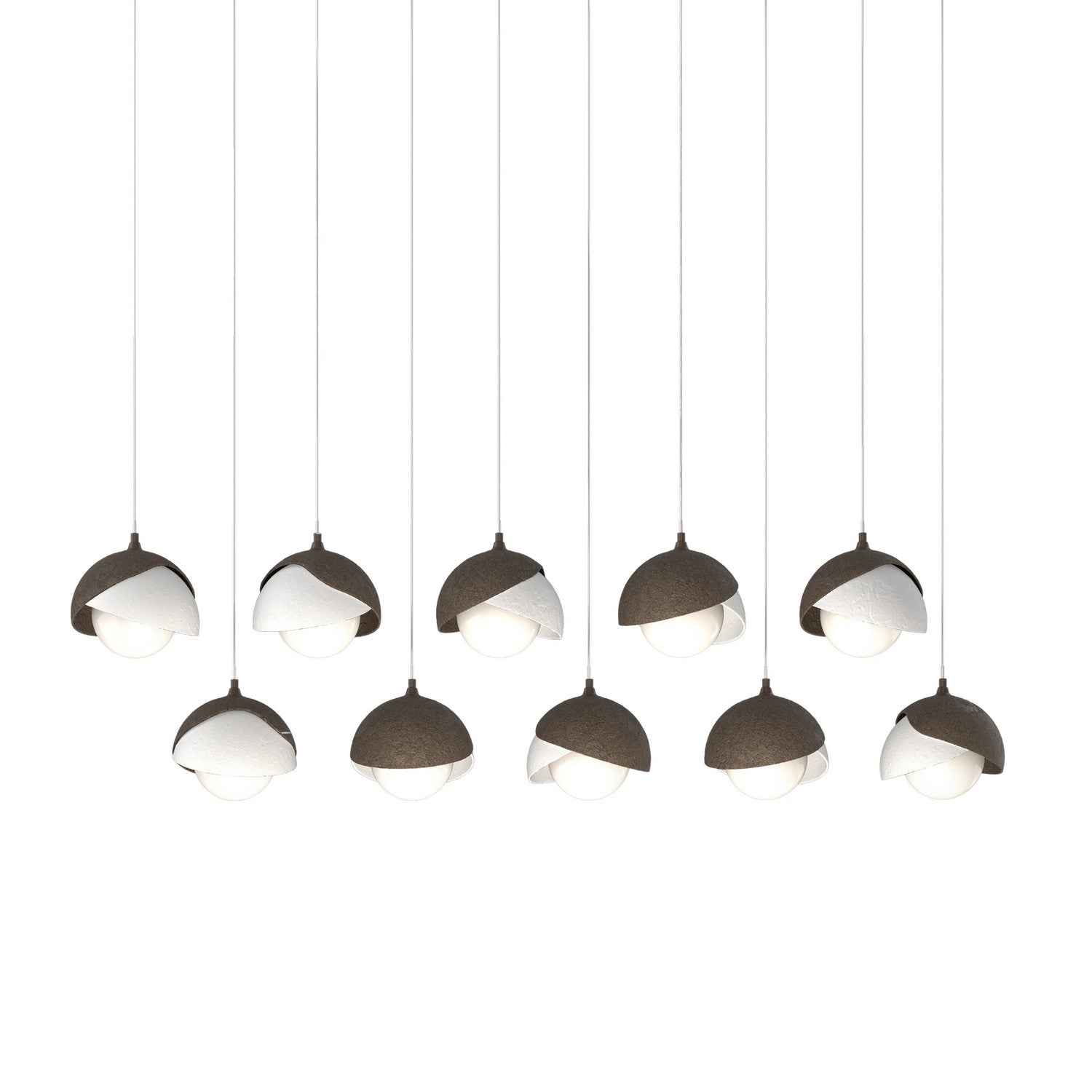 Hubbardton Forge - 131205-SKT-LONG-05-02-GG0711 - LED Pendant - Brooklyn - Bronze