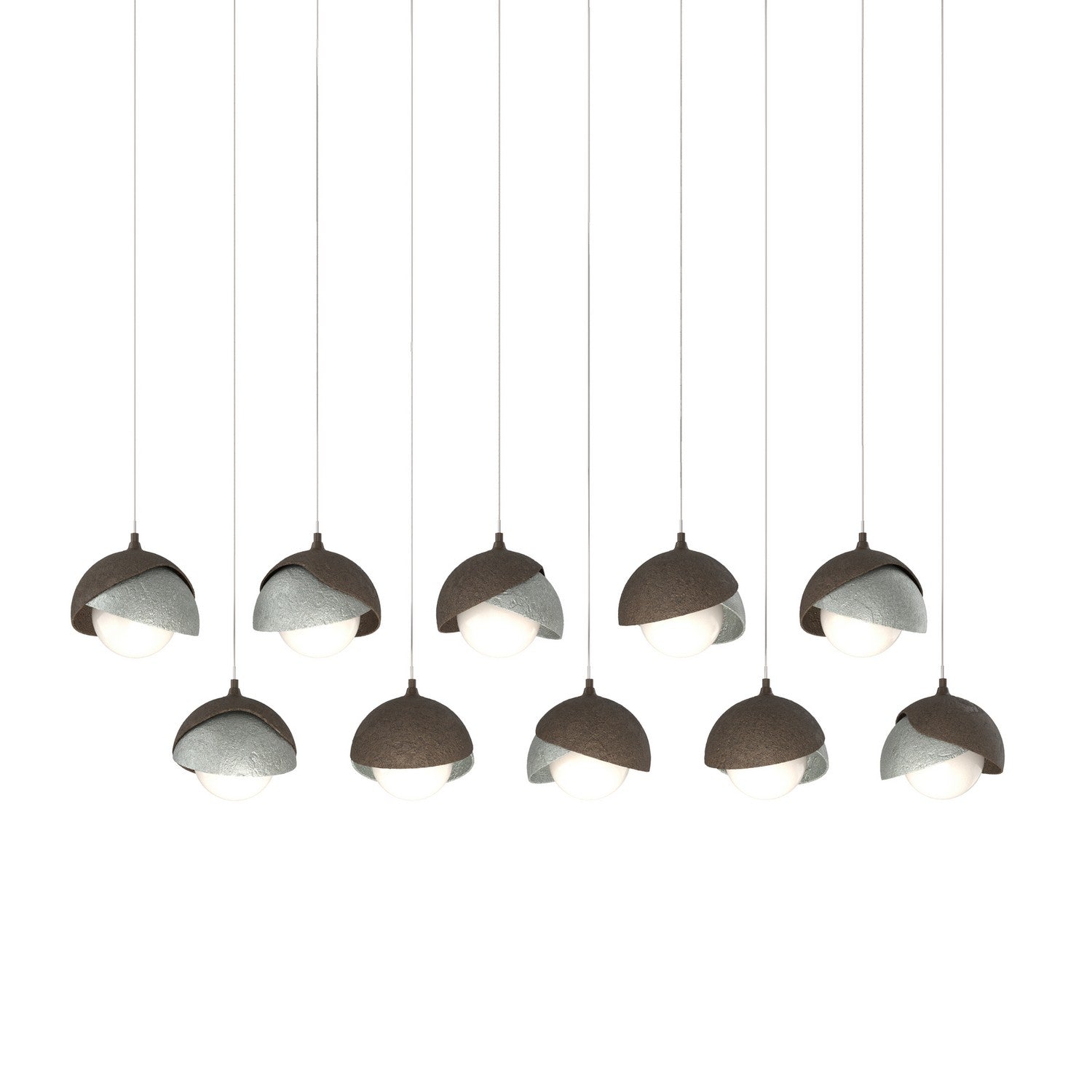 Hubbardton Forge - 131205-SKT-LONG-05-82-GG0711 - LED Pendant - Brooklyn - Bronze