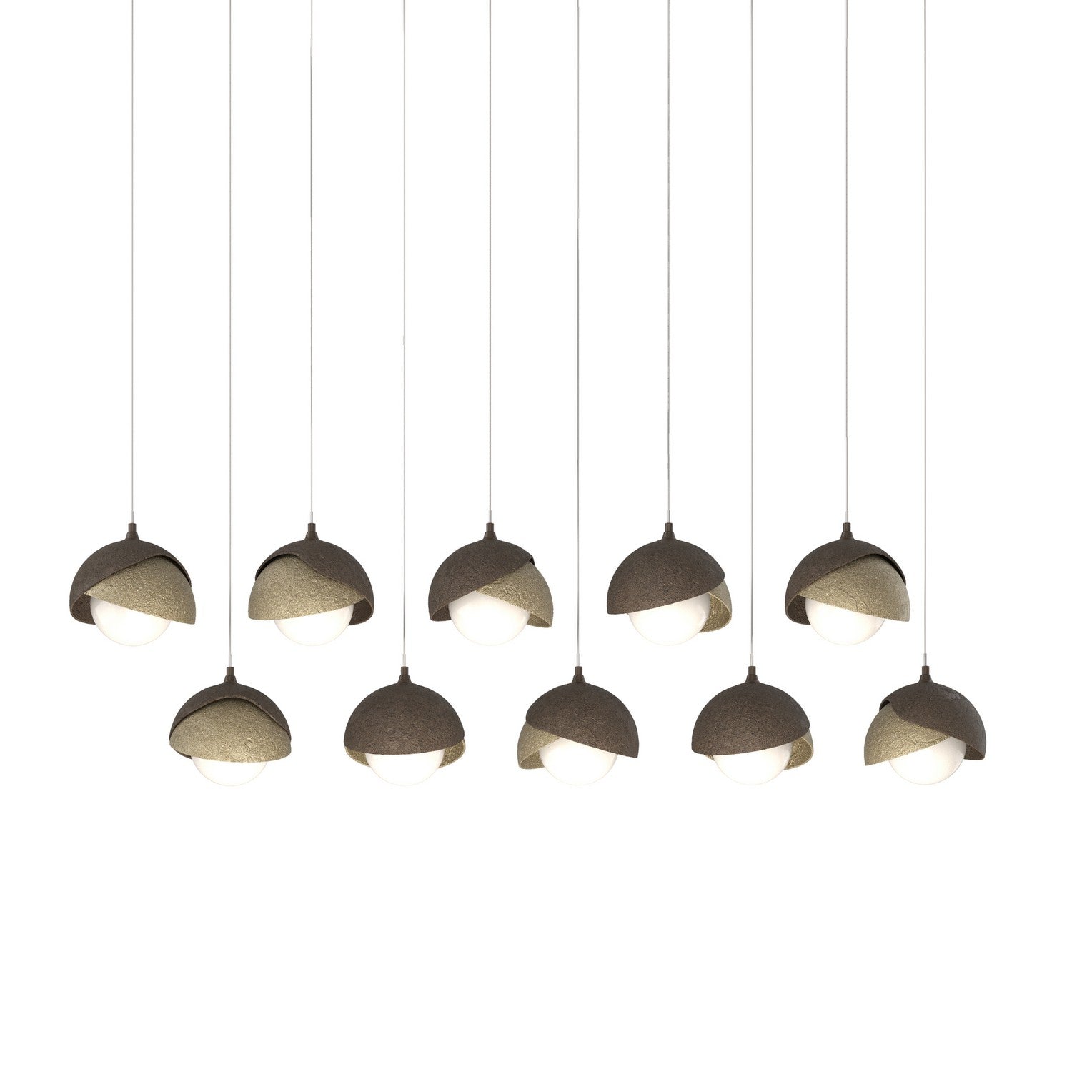 Hubbardton Forge - 131205-SKT-LONG-05-84-GG0711 - LED Pendant - Brooklyn - Bronze
