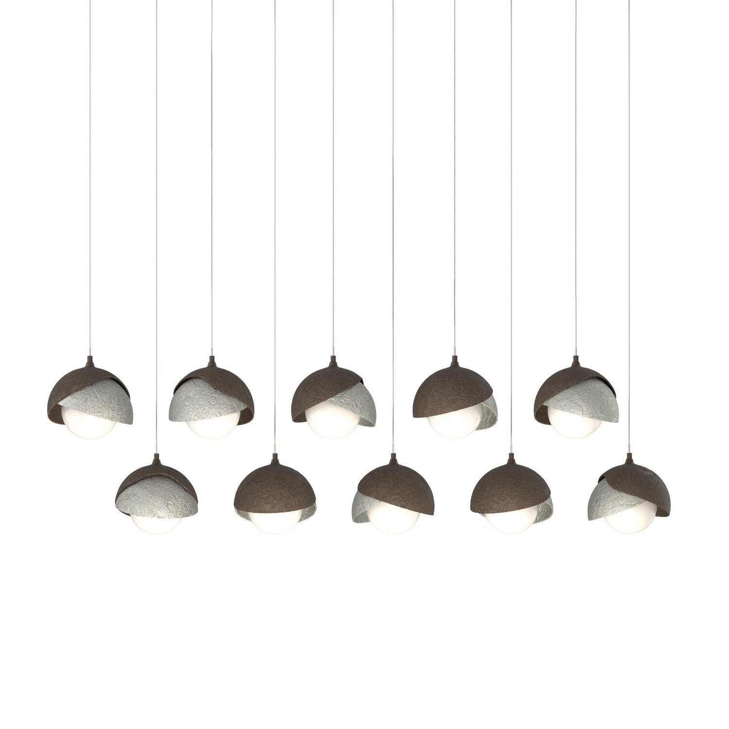 Hubbardton Forge - 131205-SKT-LONG-05-85-GG0711 - LED Pendant - Brooklyn - Bronze