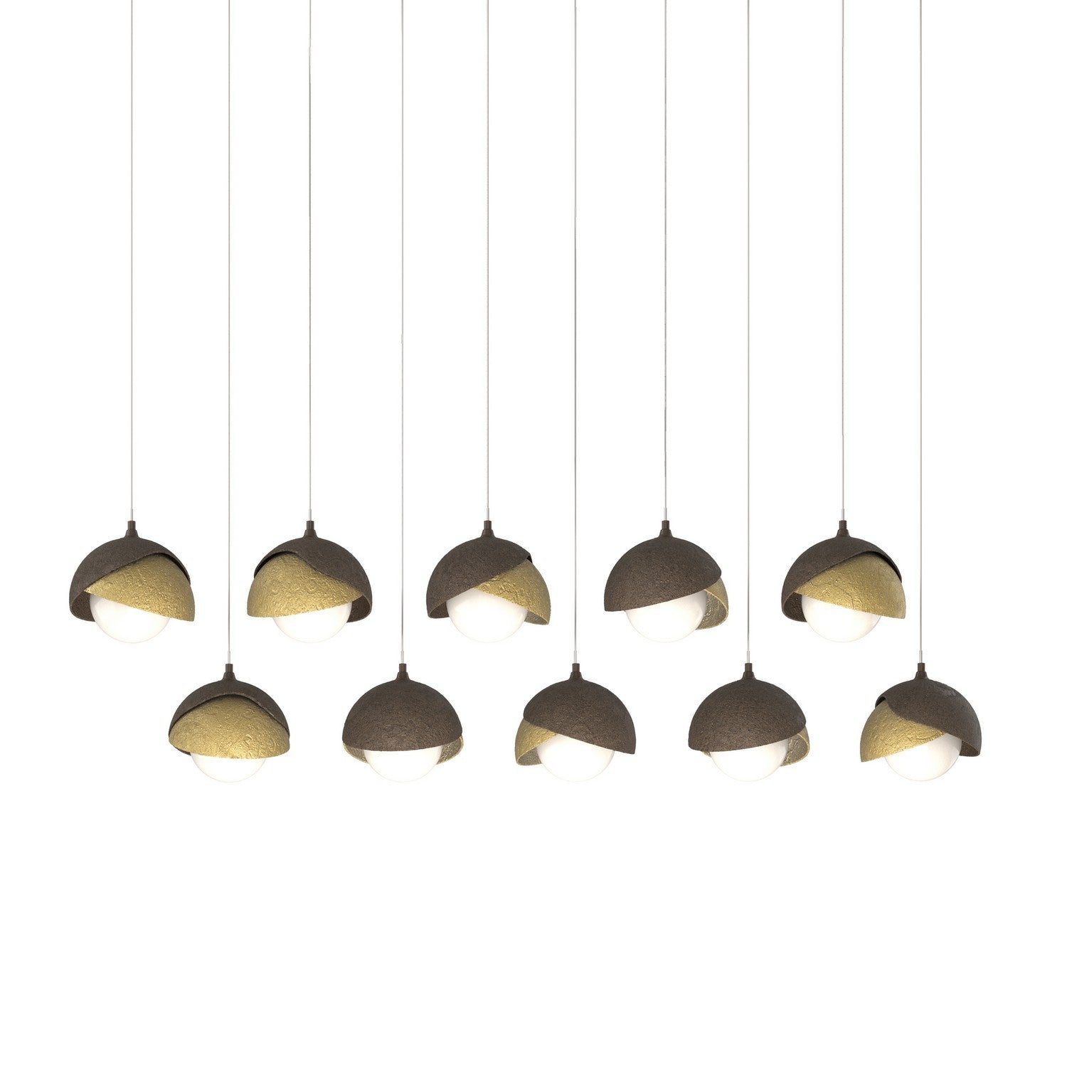 Hubbardton Forge - 131205-SKT-LONG-05-86-GG0711 - LED Pendant - Brooklyn - Bronze