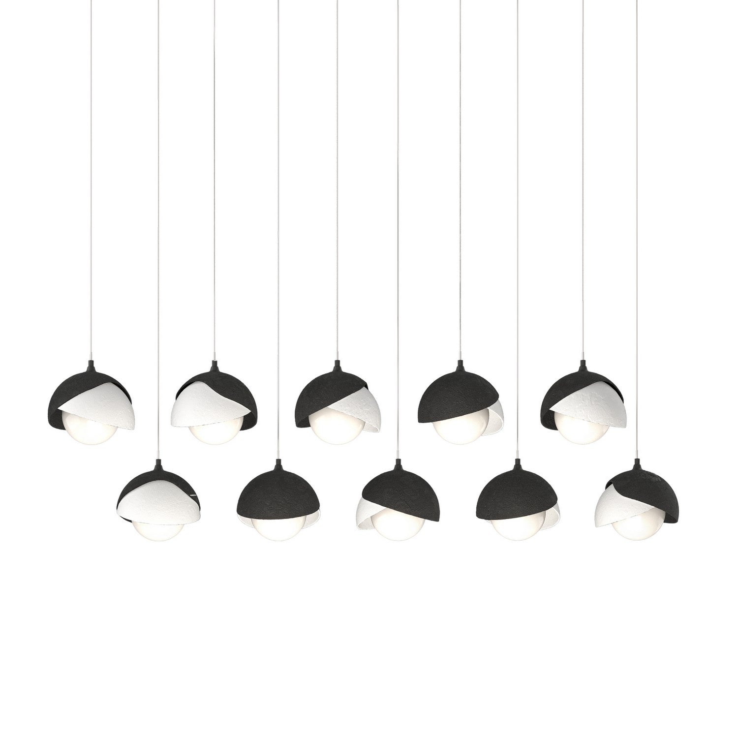Hubbardton Forge - 131205-SKT-LONG-10-02-GG0711 - LED Pendant - Brooklyn - Black