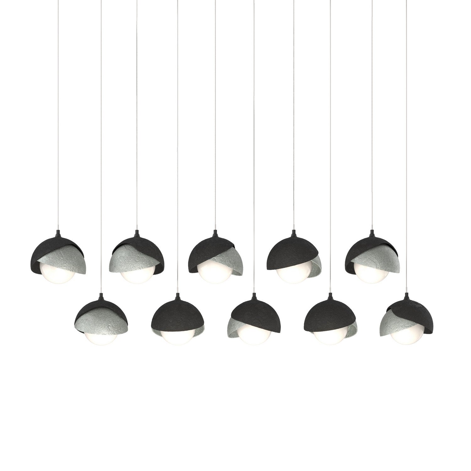 Hubbardton Forge - 131205-SKT-LONG-10-82-GG0711 - LED Pendant - Brooklyn - Black