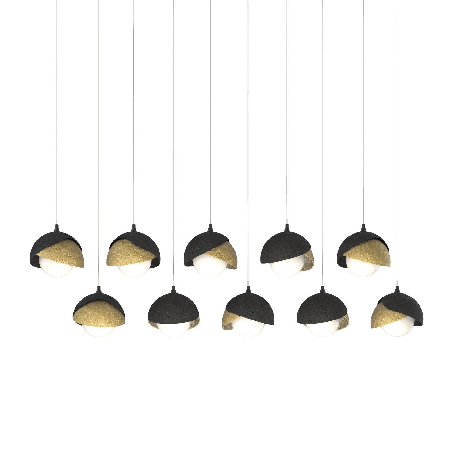 Hubbardton Forge - 131205-SKT-LONG-10-86-GG0711 - LED Pendant - Brooklyn - Black