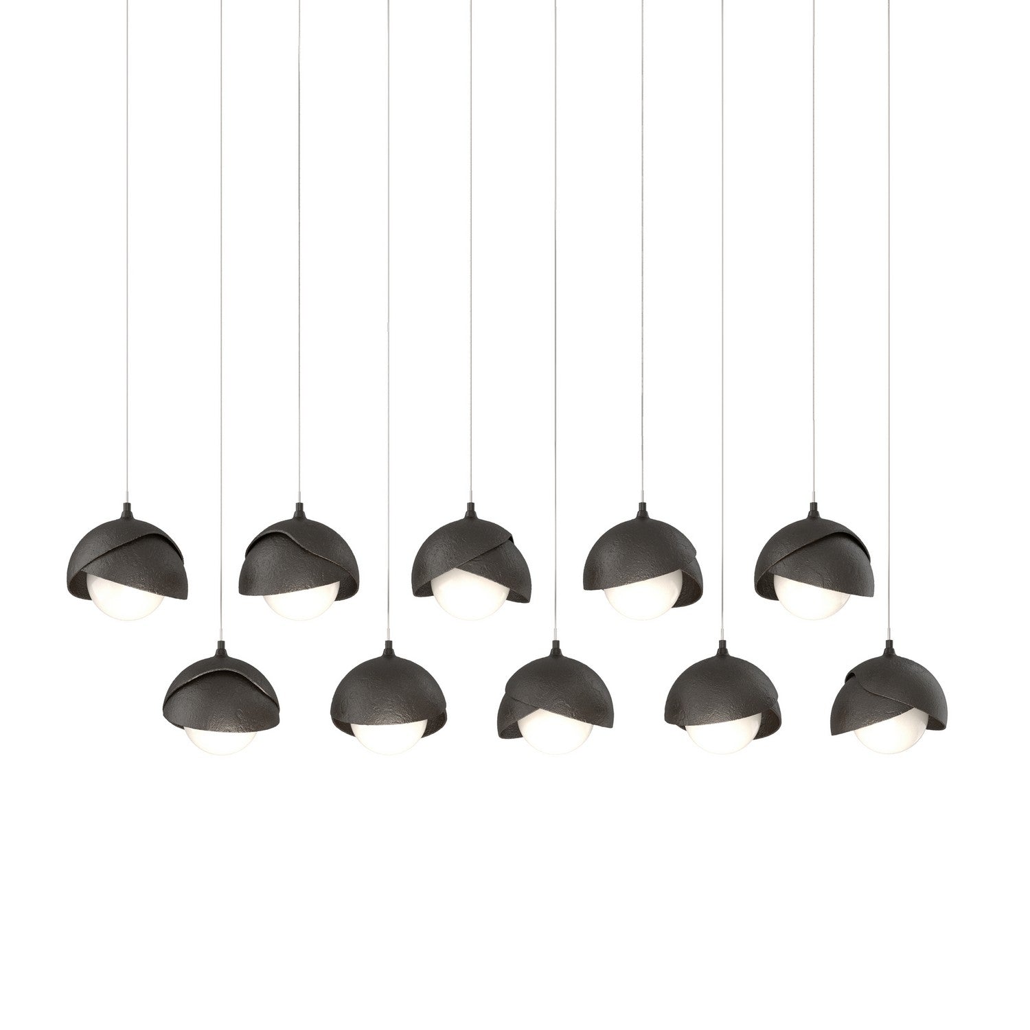 Hubbardton Forge - 131205-SKT-LONG-14-14-GG0711 - LED Pendant - Brooklyn - Oil Rubbed Bronze