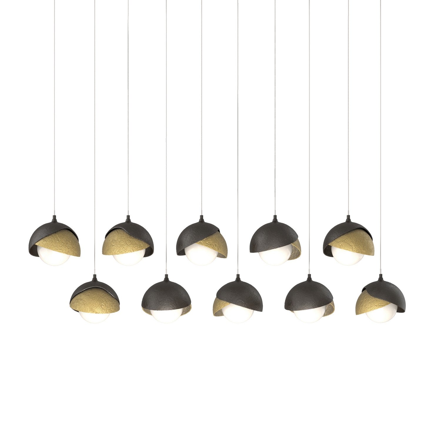 Hubbardton Forge - 131205-SKT-LONG-14-86-GG0711 - LED Pendant - Brooklyn - Oil Rubbed Bronze