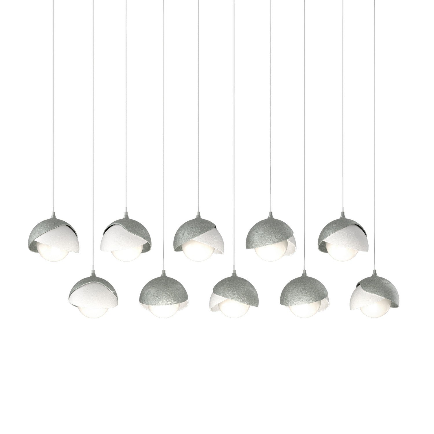 Hubbardton Forge - 131205-SKT-LONG-82-02-GG0711 - LED Pendant - Brooklyn - Vintage Platinum