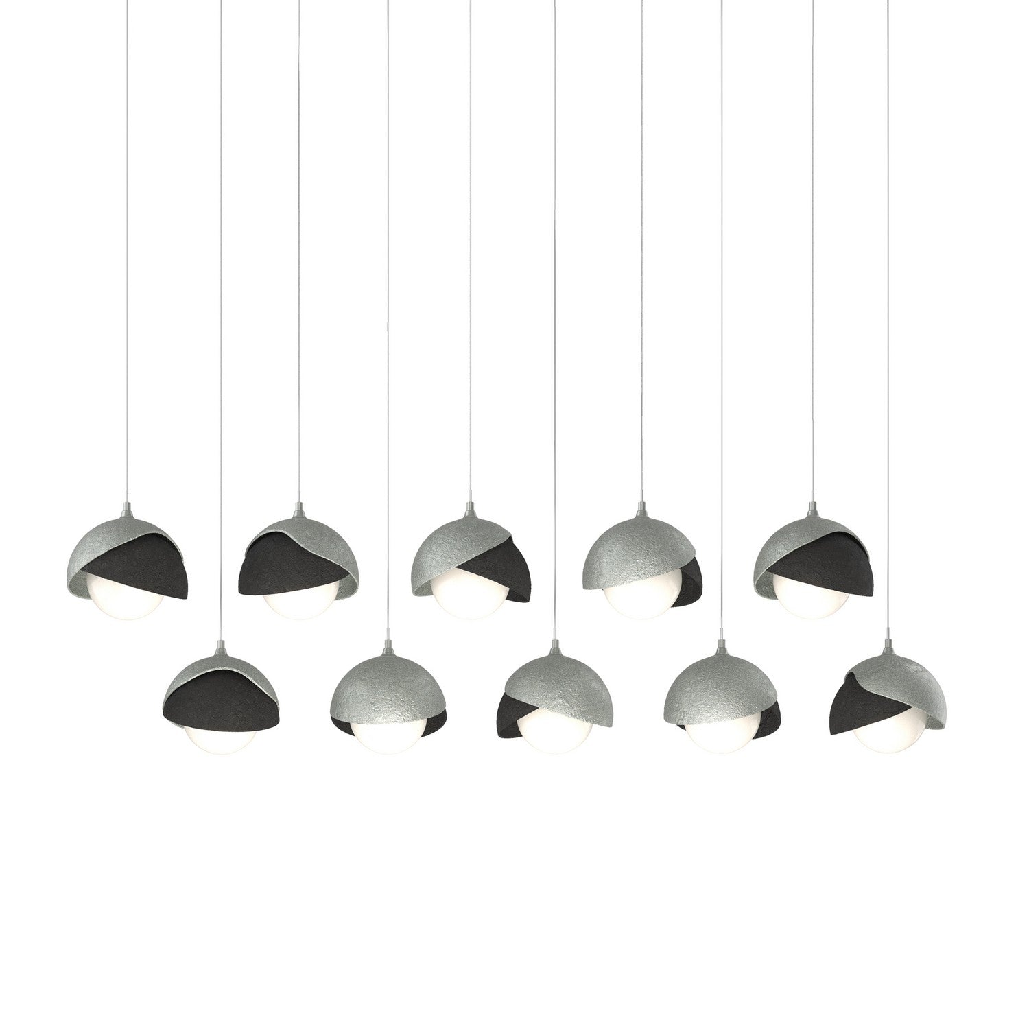 Hubbardton Forge - 131205-SKT-LONG-82-10-GG0711 - LED Pendant - Brooklyn - Vintage Platinum