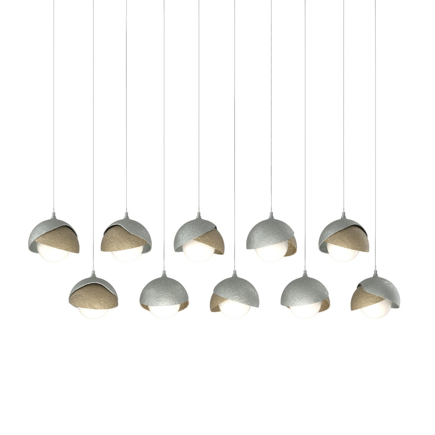 Hubbardton Forge - 131205-SKT-LONG-82-84-GG0711 - LED Pendant - Brooklyn - Vintage Platinum