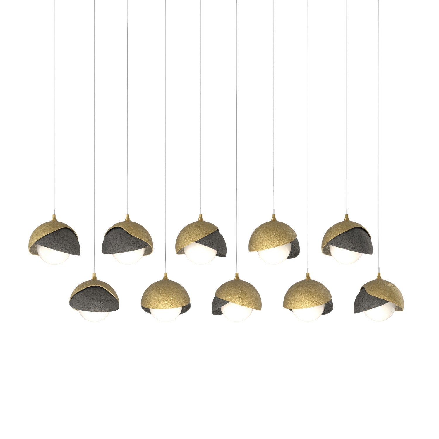Hubbardton Forge - 131205-SKT-LONG-86-20-GG0711 - LED Pendant - Brooklyn - Modern Brass