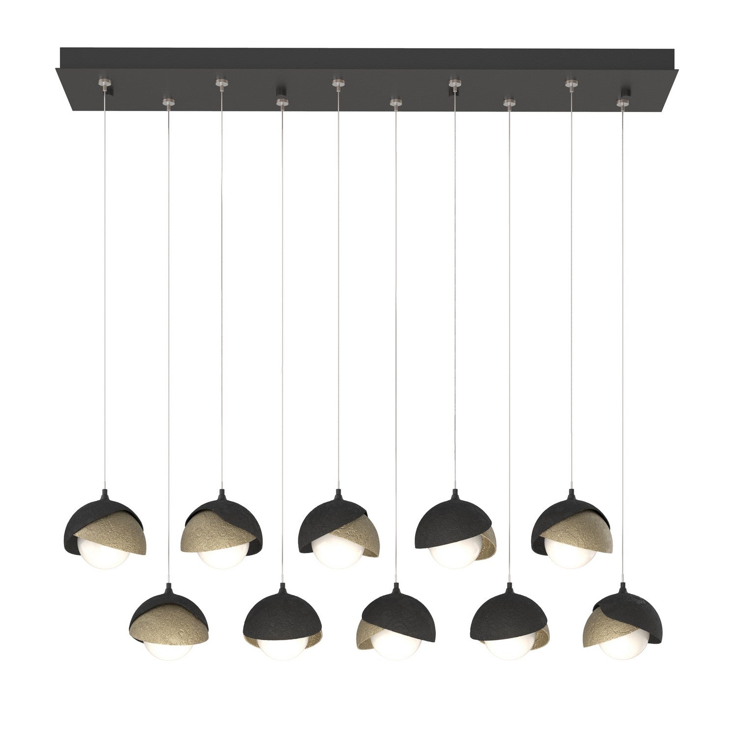 Hubbardton Forge - 131205-SKT-STND-10-84-GG0711 - LED Pendant - Brooklyn - Black