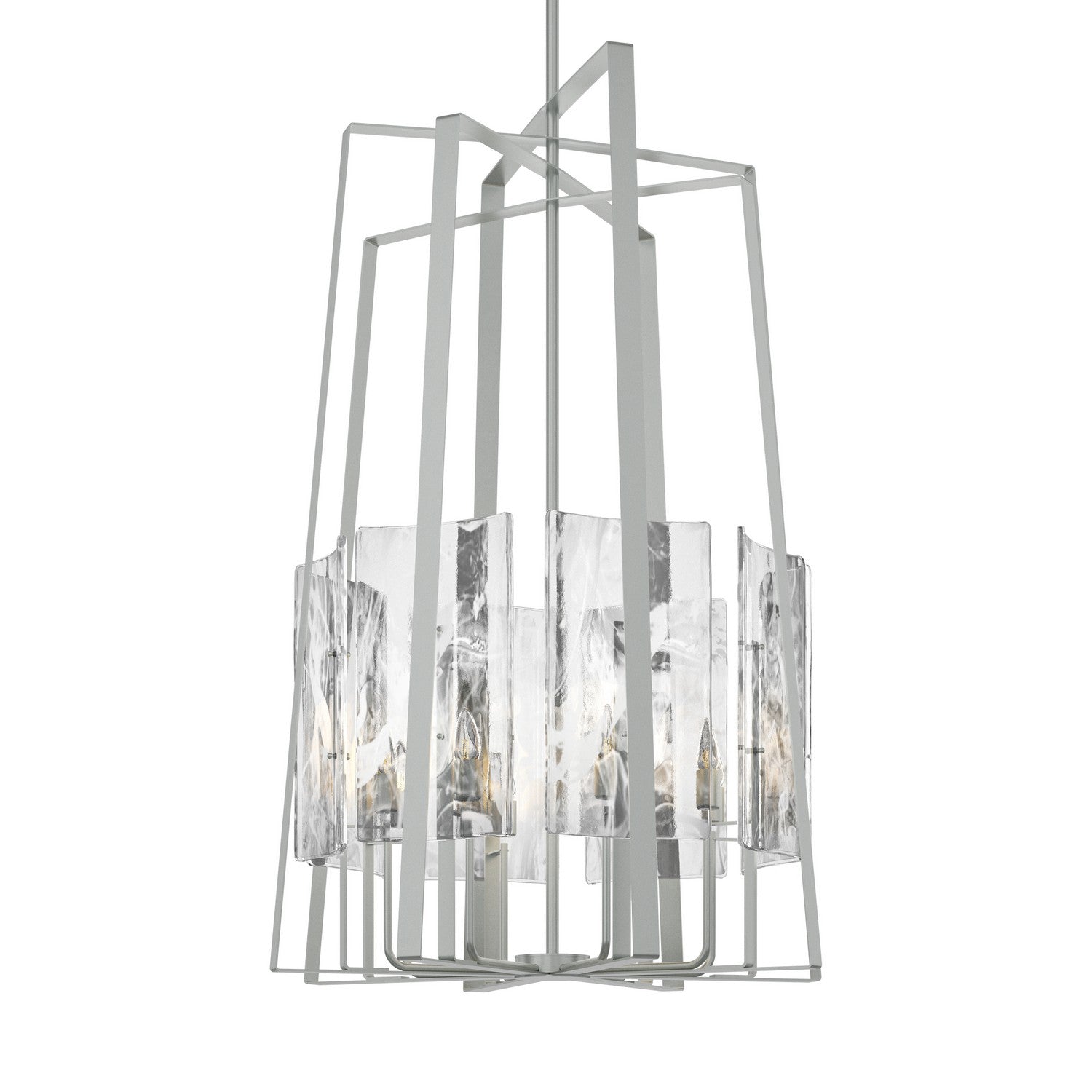 Hubbardton Forge - 131313-SKT-MULT-82-YR0729 - Eight Light Pendant - Arc - Vintage Platinum
