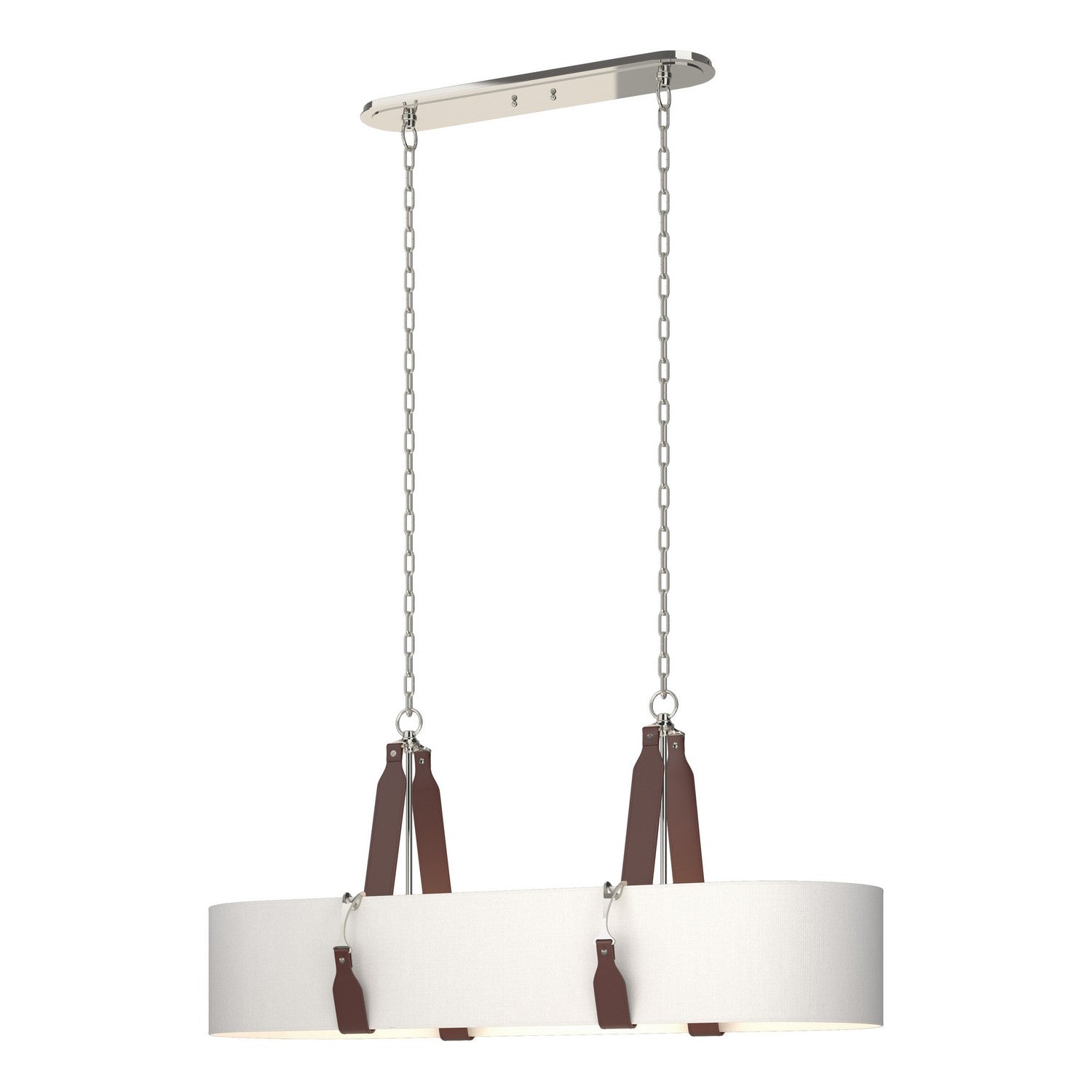 Hubbardton Forge - 134070-SKT-STND-24-LB-SF4608 - Four Light Pendant - Saratoga - Polished Nickel