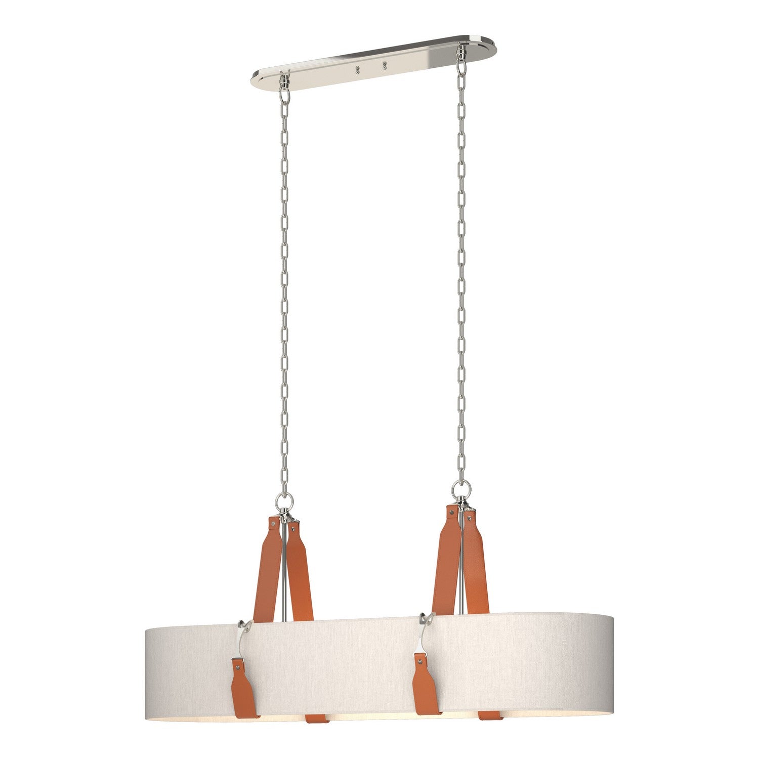 Hubbardton Forge - 134070-SKT-STND-24-LC-SE4608 - Four Light Pendant - Saratoga - Polished Nickel