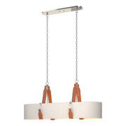 Hubbardton Forge - 134070-SKT-STND-24-LC-SE4608 - Four Light Pendant - Saratoga - Polished Nickel