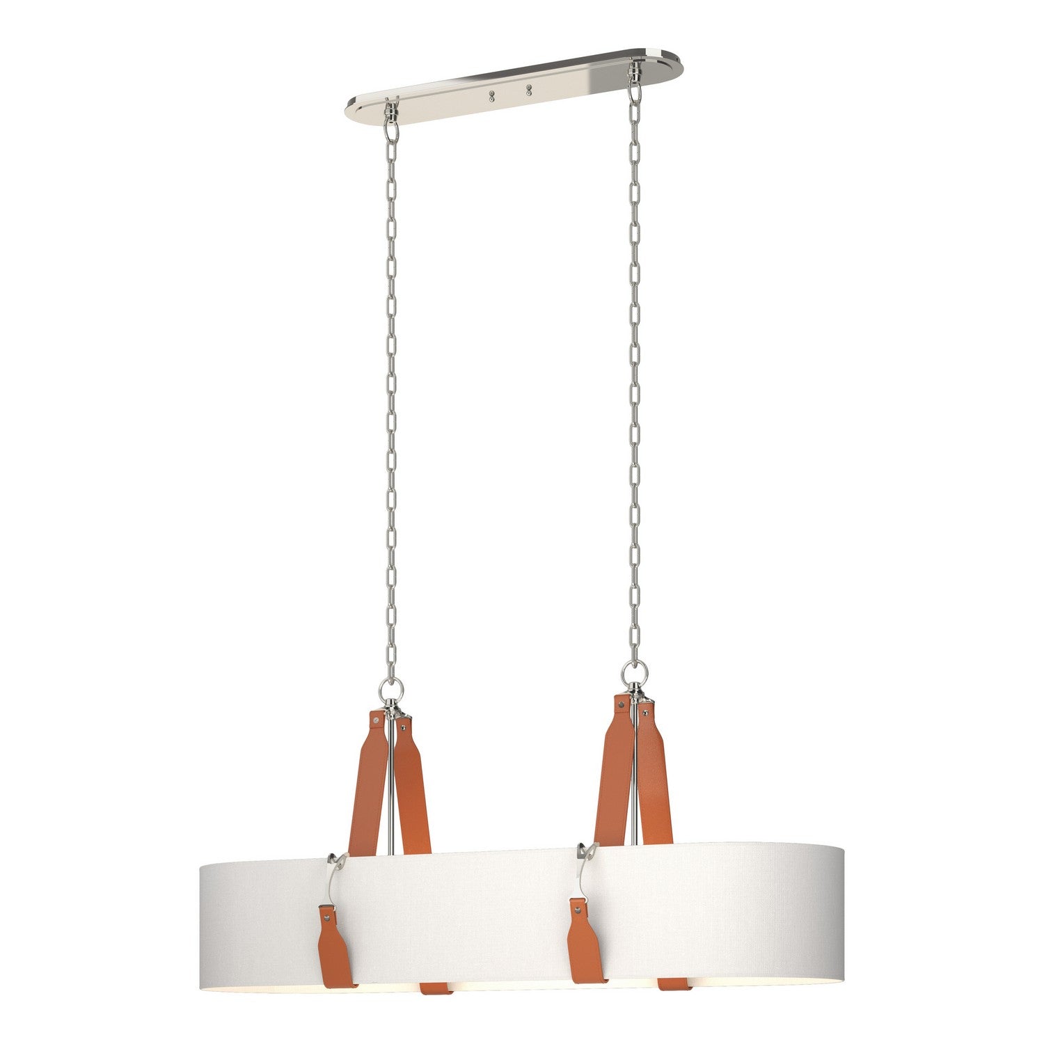 Hubbardton Forge - 134070-SKT-STND-24-LC-SF4608 - Four Light Pendant - Saratoga - Polished Nickel