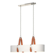 Hubbardton Forge - 134070-SKT-STND-24-LC-SF4608 - Four Light Pendant - Saratoga - Polished Nickel