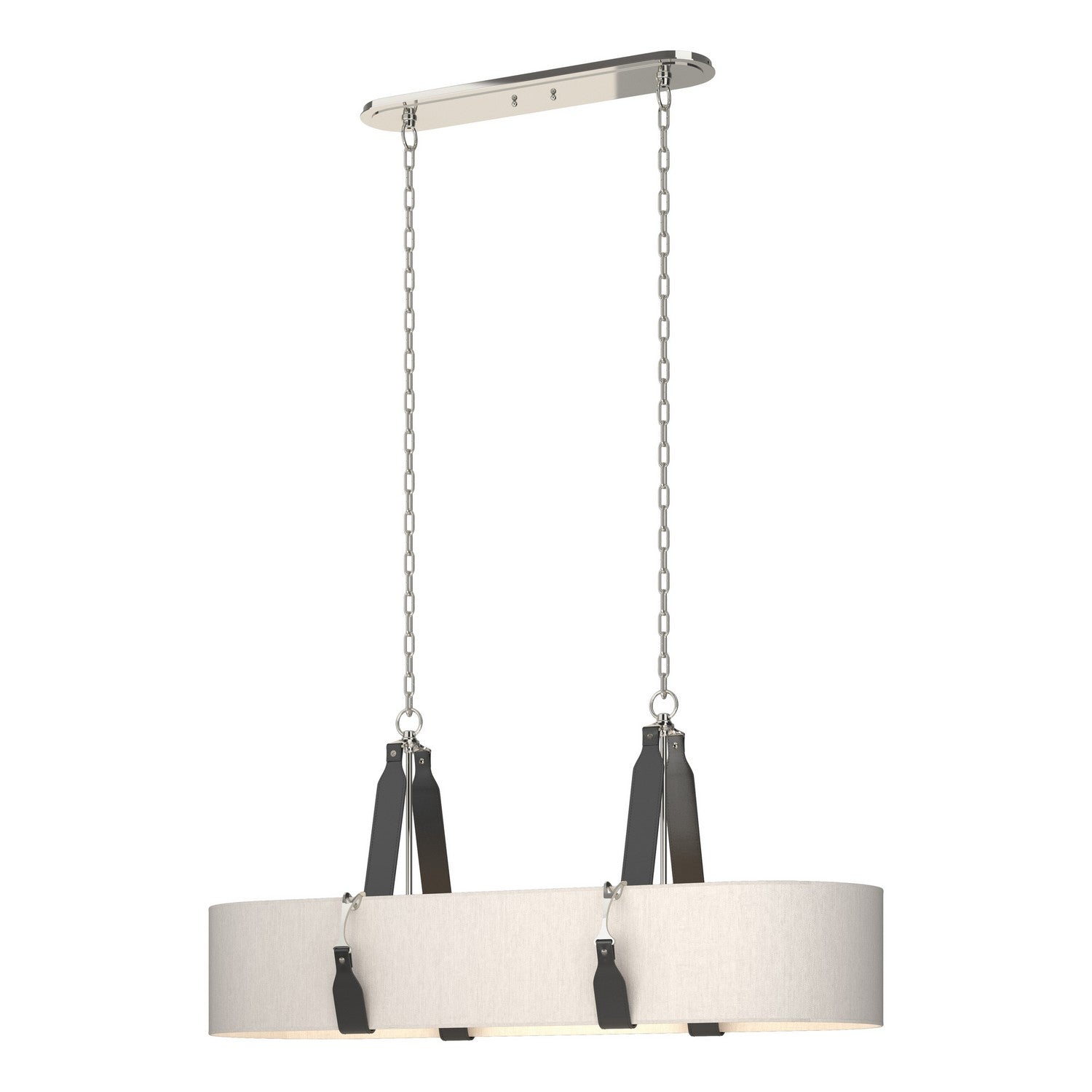 Hubbardton Forge - 134070-SKT-STND-24-LK-SE4608 - Four Light Pendant - Saratoga - Polished Nickel