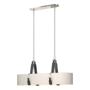Hubbardton Forge - 134070-SKT-STND-24-LK-SE4608 - Four Light Pendant - Saratoga - Polished Nickel