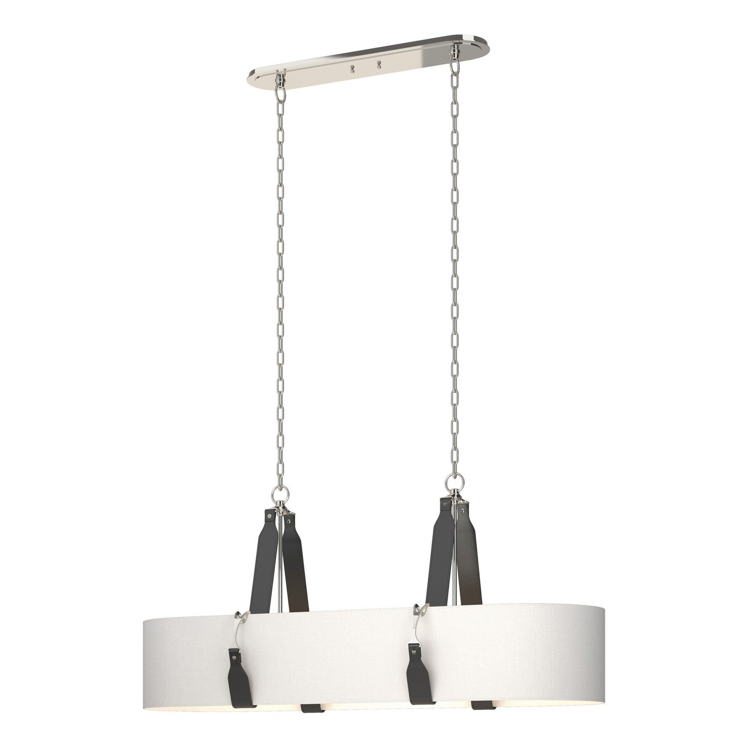 Hubbardton Forge - 134070-SKT-STND-24-LK-SF4608 - Four Light Pendant - Saratoga - Polished Nickel