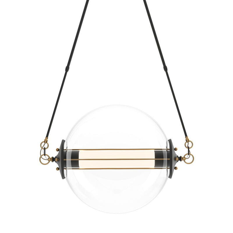 Hubbardton Forge - 134405-SKT-LONG-31-YE0499 - Two Light Pendant - Otto - Black with Brass Accents