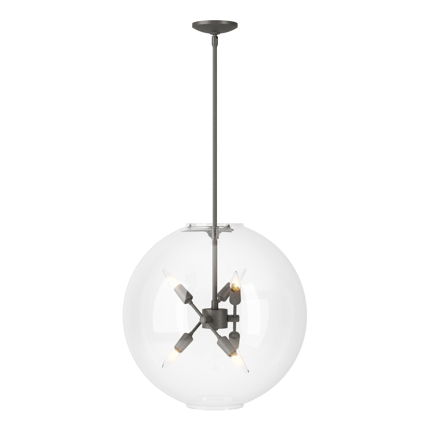 Hubbardton Forge - 134410-SKT-MULT-20-ZM0497 - Six Light Pendant - Sfera - Natural Iron