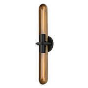 Troy Lighting - B8626-PBR/SBK - Two Light Wall Sconce - Tuscon - Patina Brass
