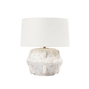 Troy Lighting - PTL7519-PBR/CWT - One Light Table Lamp - Vanda - Patina Brass