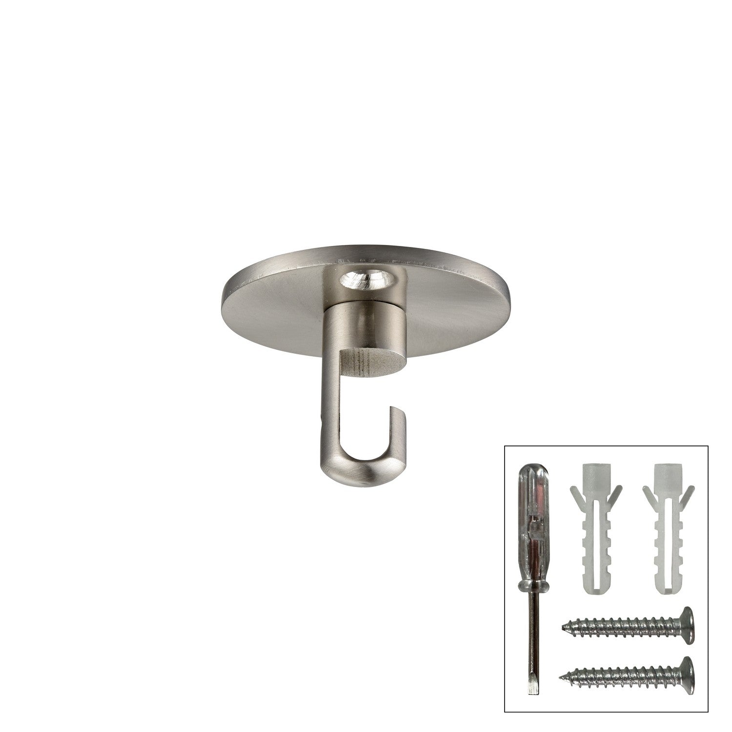 Innovations - 009-SN - Hook - Custom Cord - Satin Nickel