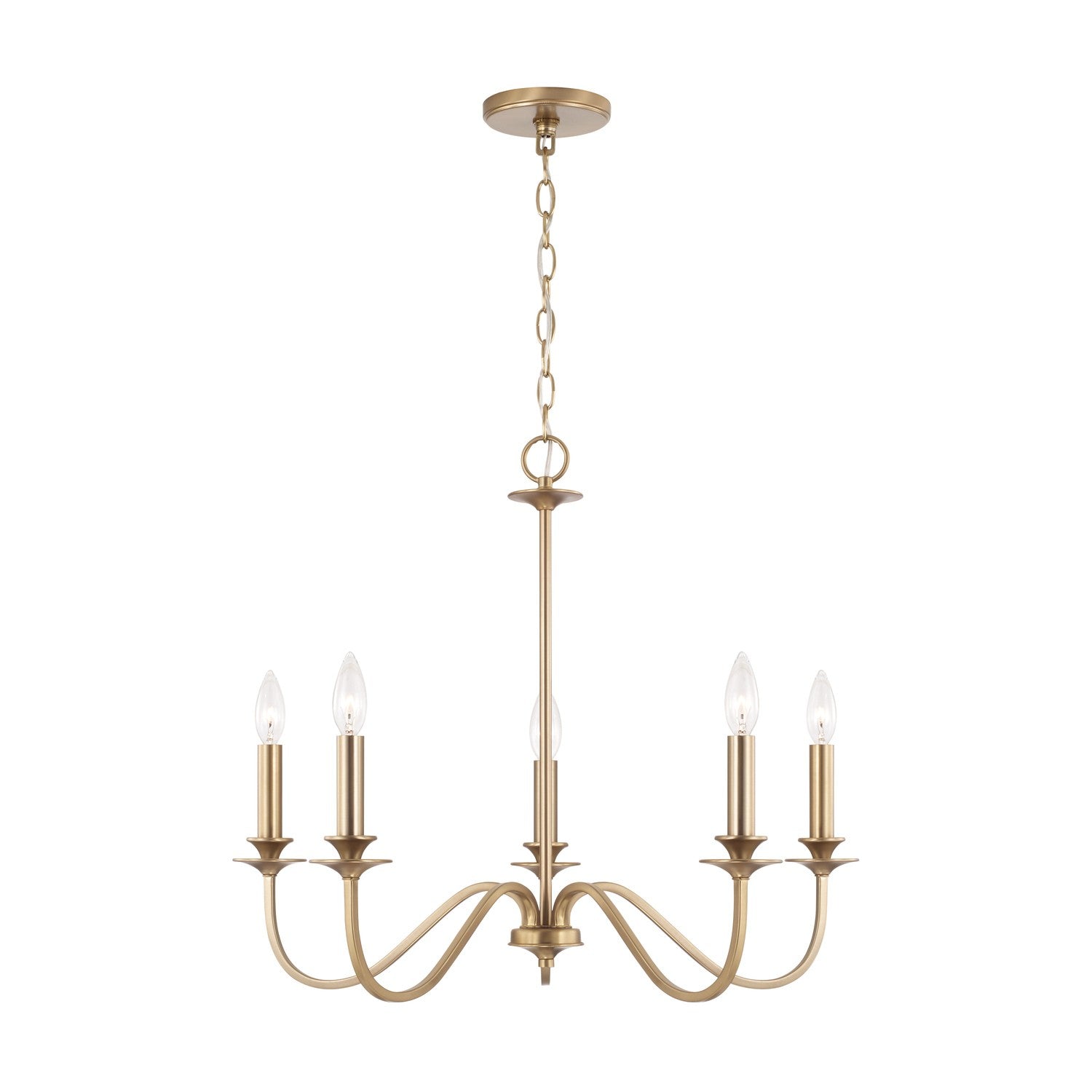 Capital Lighting - AA1023MA - Five Light Chandelier - Weston - Matte Brass