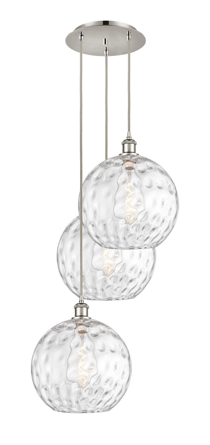 Innovations - 113B-3P-PN-G1215-12 - Three Light Pendant - Ballston - Polished Nickel