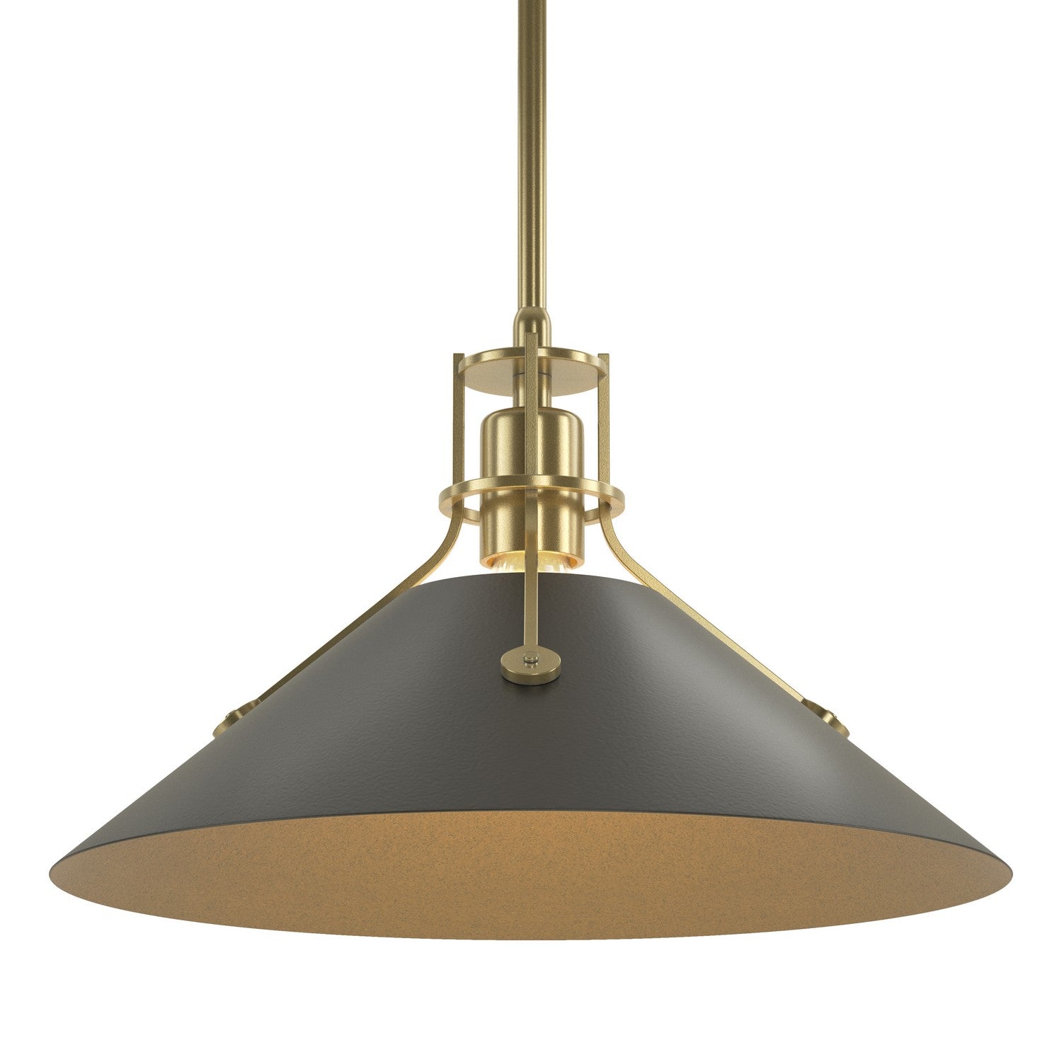 Hubbardton Forge - 134550-SKT-MULT-86-10 - One Light Pendant - Henry - Modern Brass