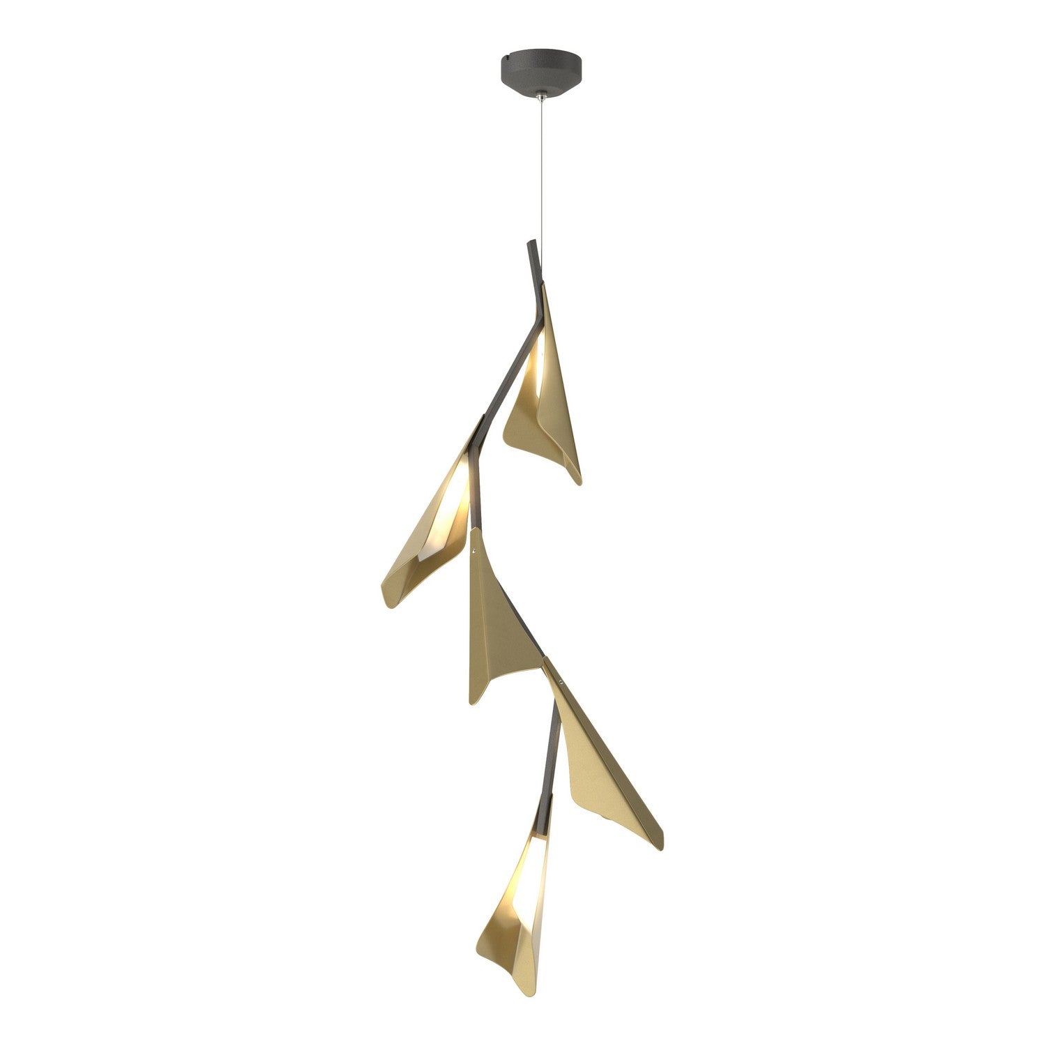 Hubbardton Forge - 135006-LED-STND-20-86 - LED Pendant - Plume - Natural Iron