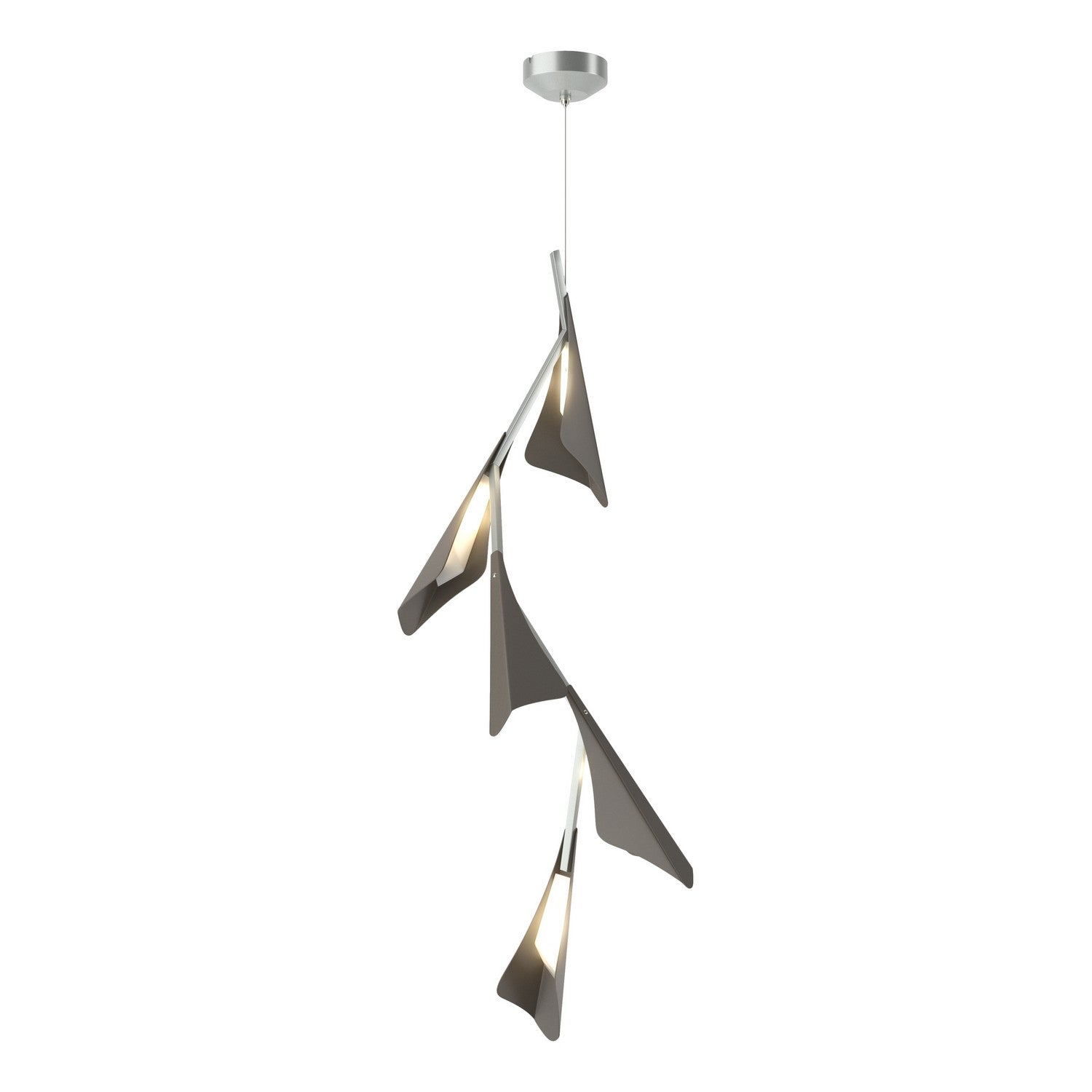 Hubbardton Forge - 135006-LED-STND-82-07 - LED Pendant - Plume - Vintage Platinum