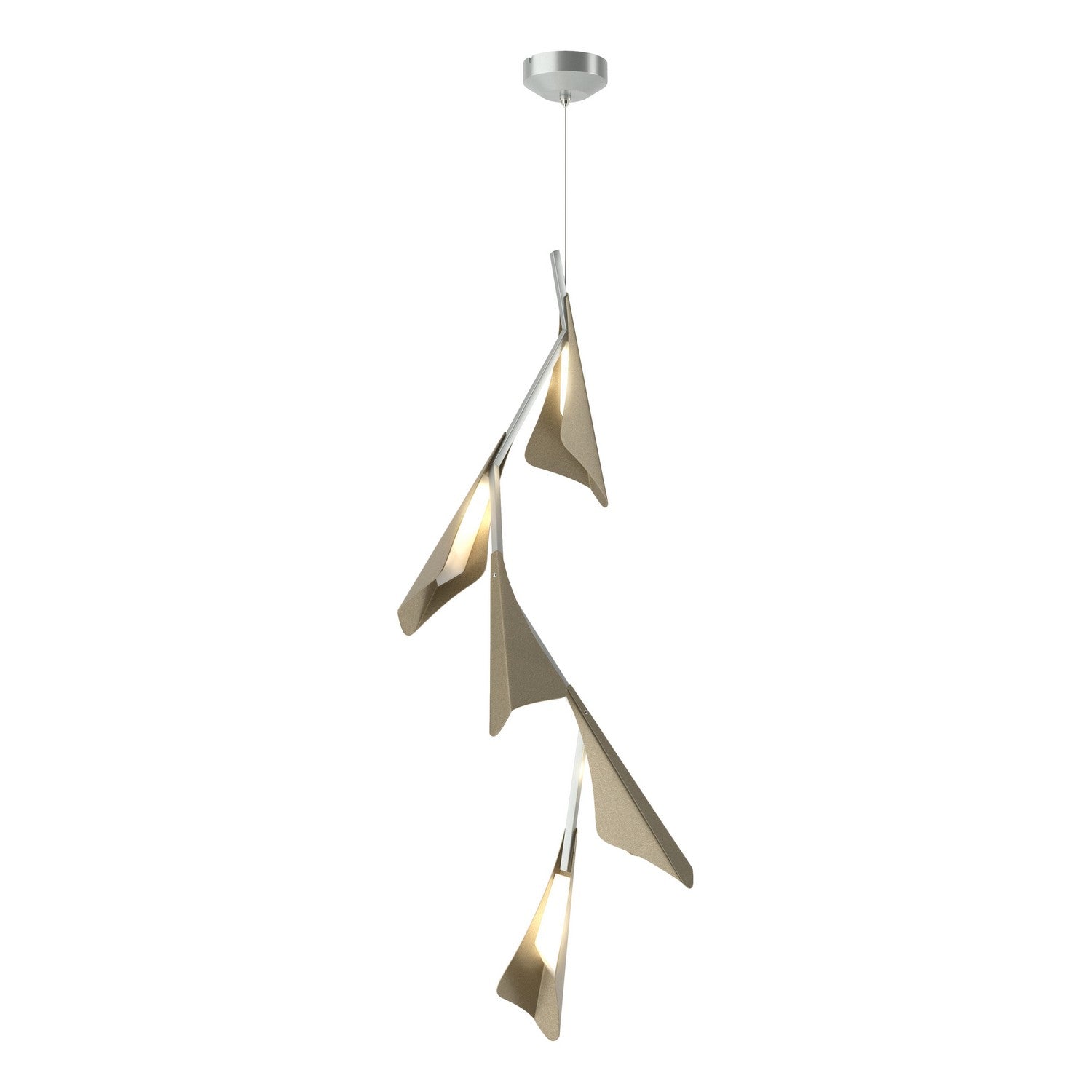 Hubbardton Forge - 135006-LED-STND-82-84 - LED Pendant - Plume - Vintage Platinum