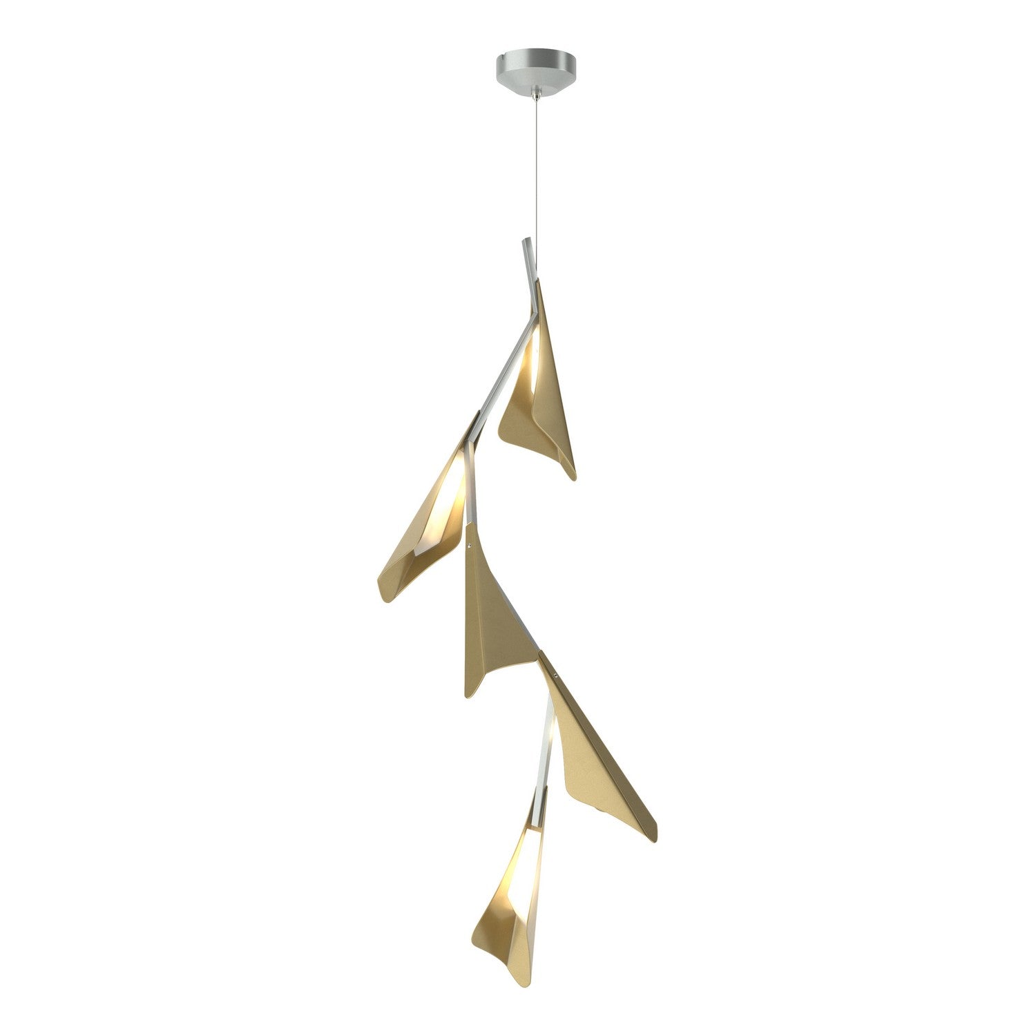 Hubbardton Forge - 135006-LED-STND-82-86 - LED Pendant - Plume - Vintage Platinum