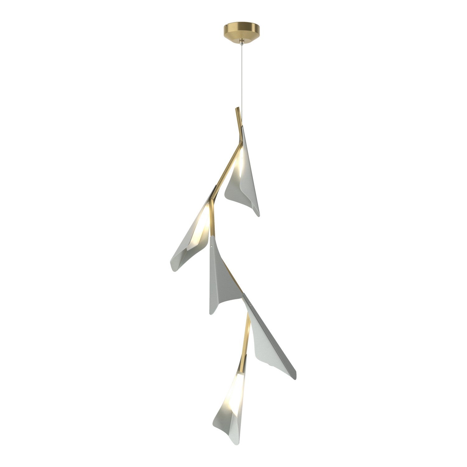 Hubbardton Forge - 135006-LED-STND-86-82 - LED Pendant - Plume - Modern Brass