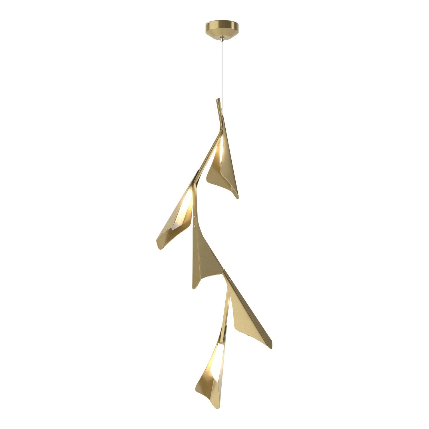 Hubbardton Forge - 135006-LED-STND-86-86 - LED Pendant - Plume - Modern Brass