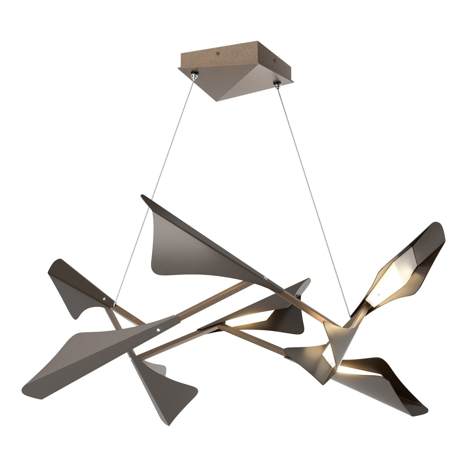 Hubbardton Forge - 135007-LED-STND-05-14 - LED Pendant - Plume - Bronze
