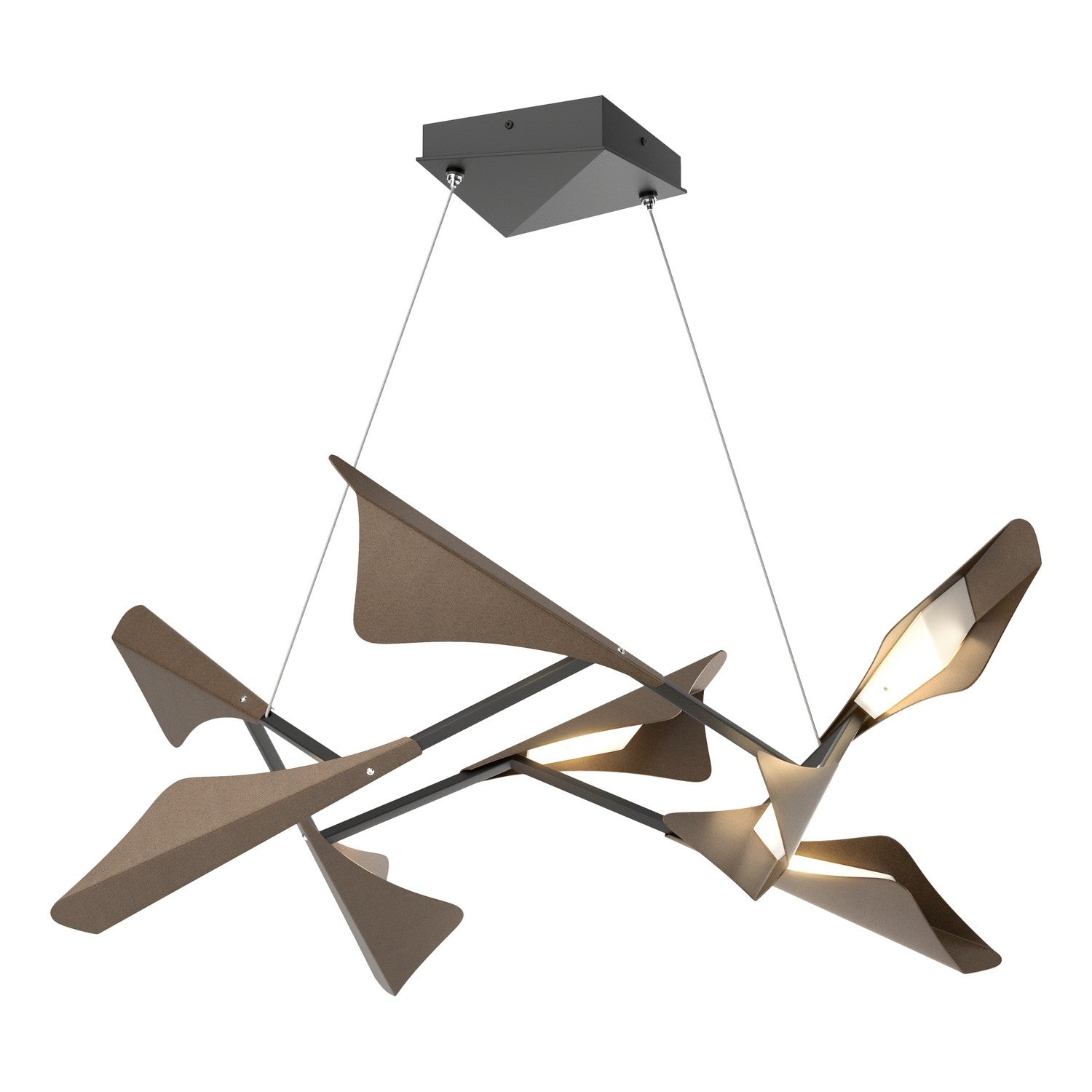 Hubbardton Forge - 135007-LED-STND-10-05 - LED Pendant - Plume - Black