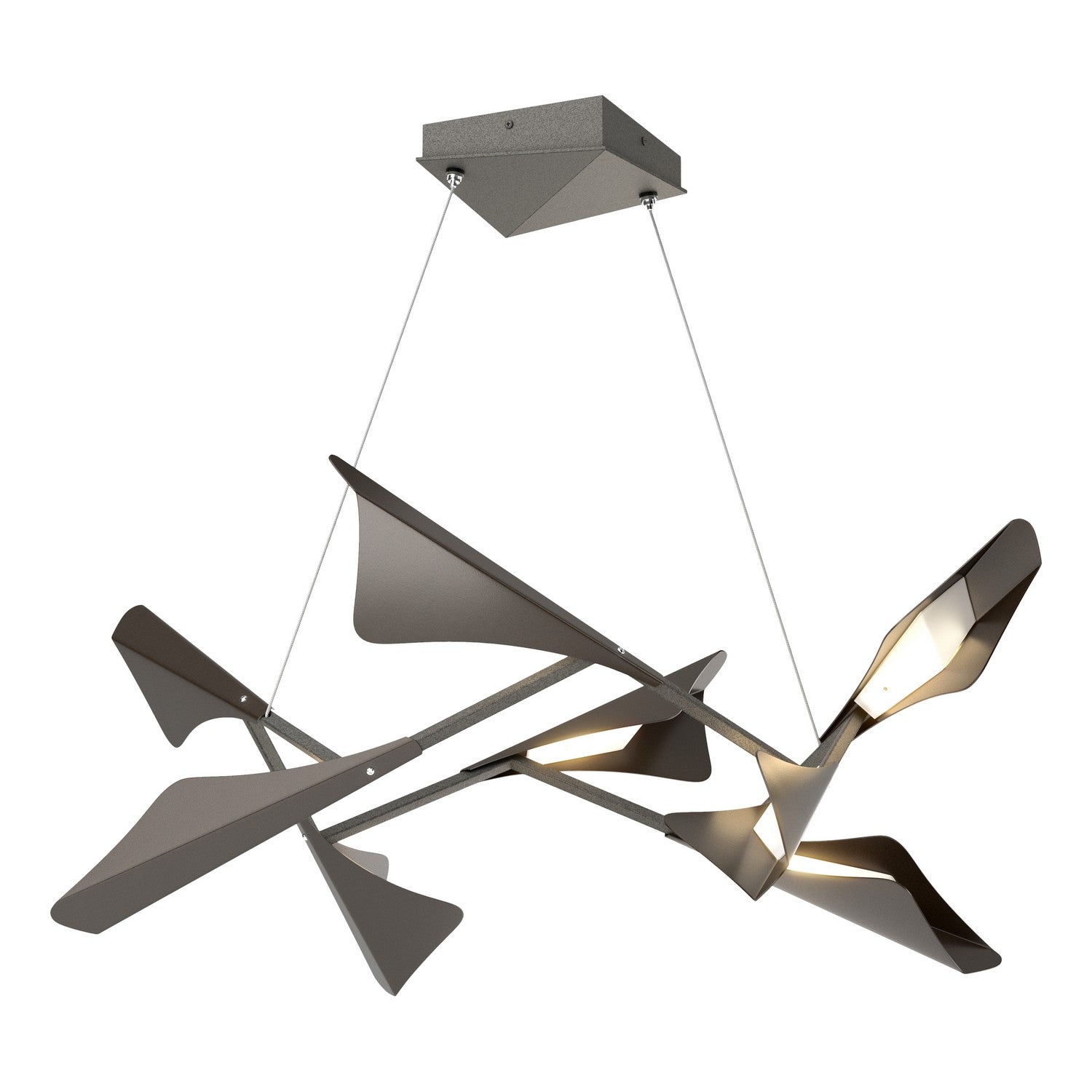 Hubbardton Forge - 135007-LED-STND-20-14 - LED Pendant - Plume - Natural Iron