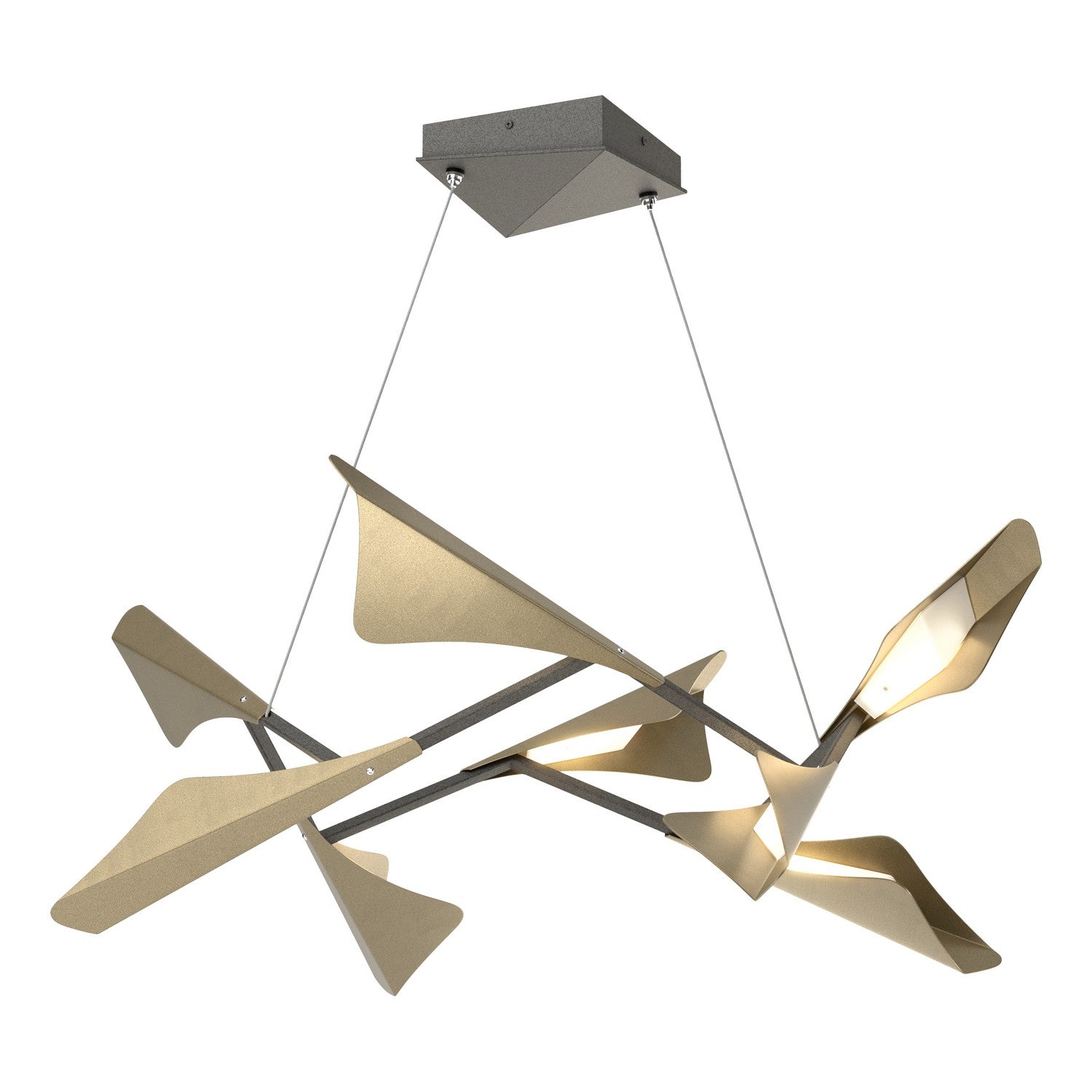 Hubbardton Forge - 135007-LED-STND-20-84 - LED Pendant - Plume - Natural Iron