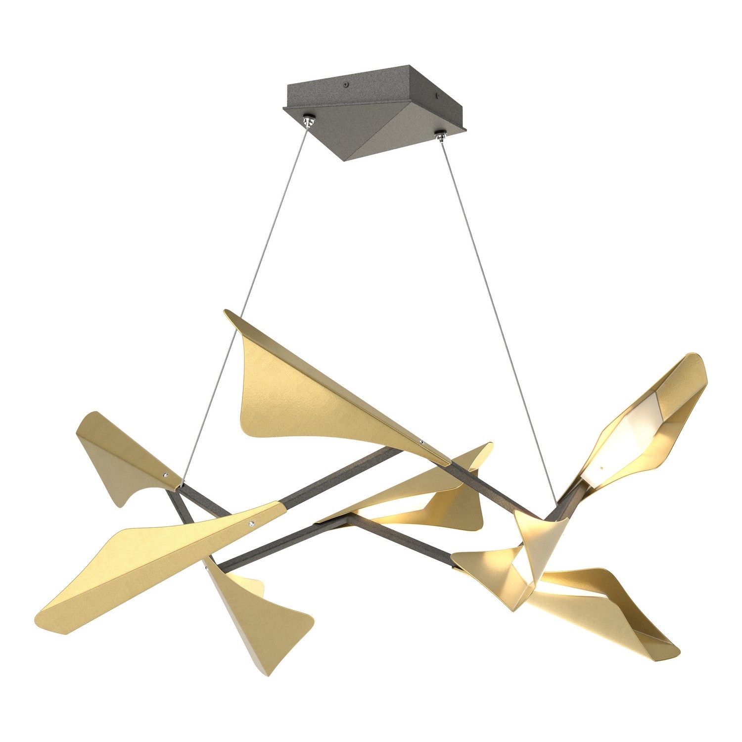 Hubbardton Forge - 135007-LED-STND-20-86 - LED Pendant - Plume - Natural Iron