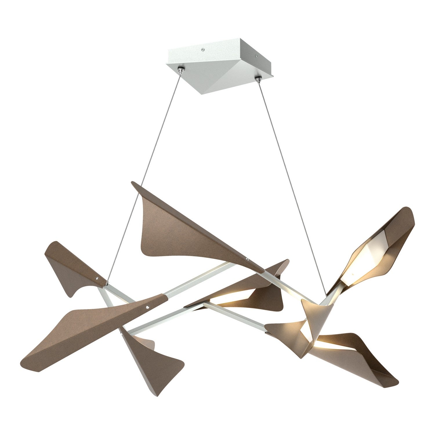 Hubbardton Forge - 135007-LED-STND-82-05 - LED Pendant - Plume - Vintage Platinum