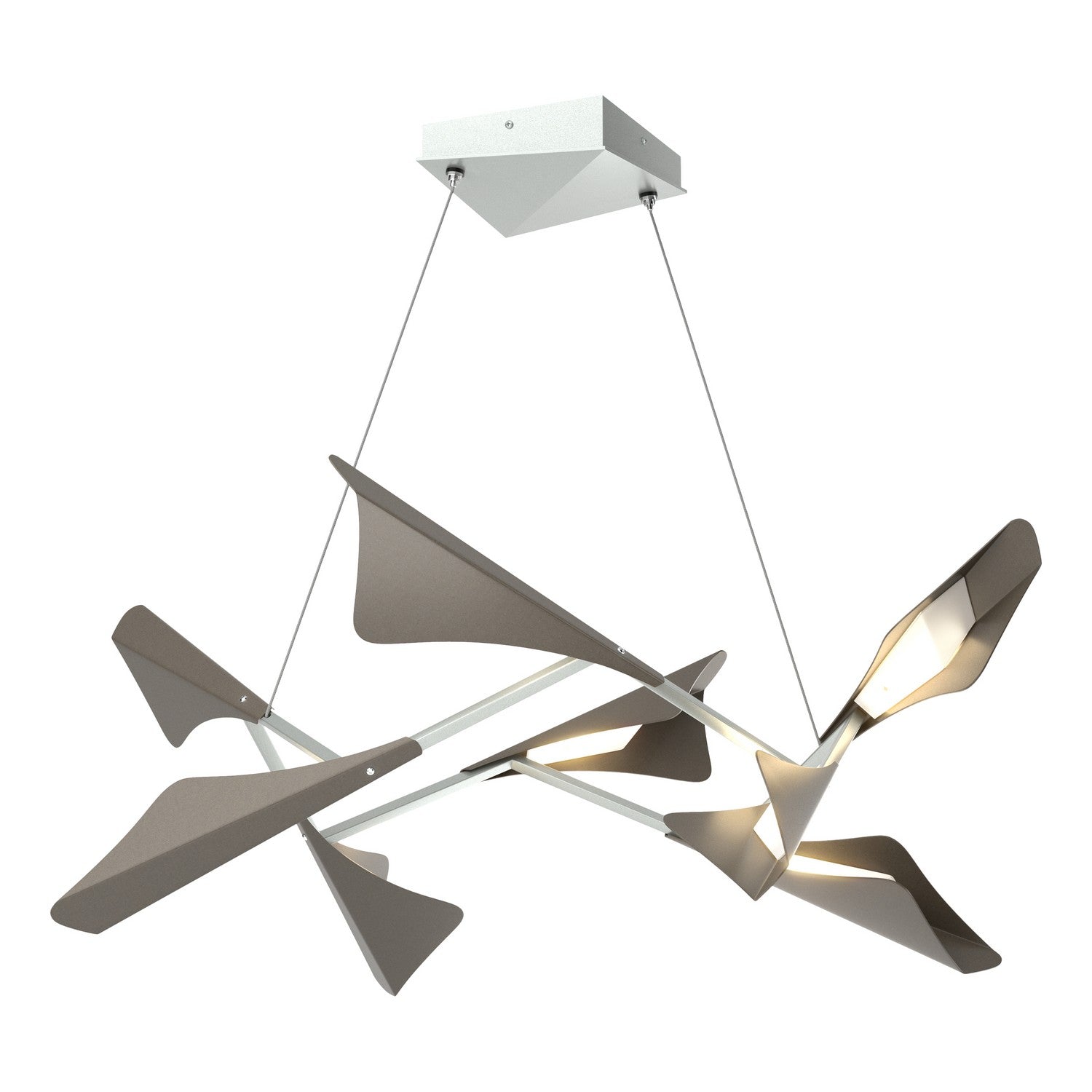 Hubbardton Forge - 135007-LED-STND-82-07 - LED Pendant - Plume - Vintage Platinum